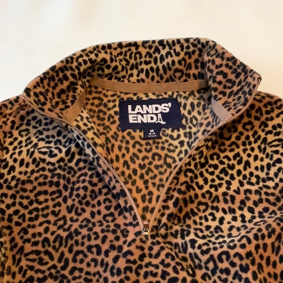 Lands' End Fleece Top, Size M - Picture 3 of 4
